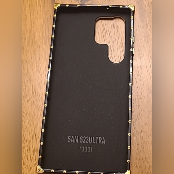 Designer Brown and Gold Phone Case - Picture 3 of 3